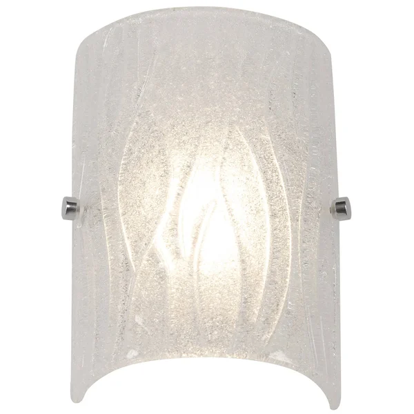 Rogue Decor Brilliance LED Small Bath Fixture, Chrome/Bright Ice Glass - 610900