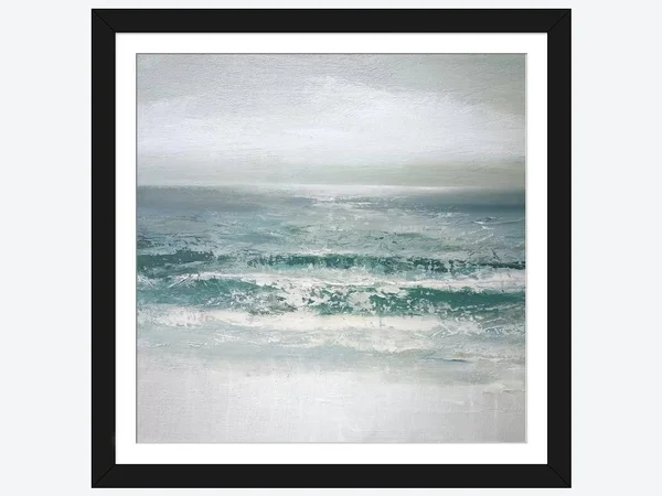 Framed Poster Prints - Waves by Caroline Gold ( scenic & landscapes > Coastal > Beach Art > Sandy Beaches art)