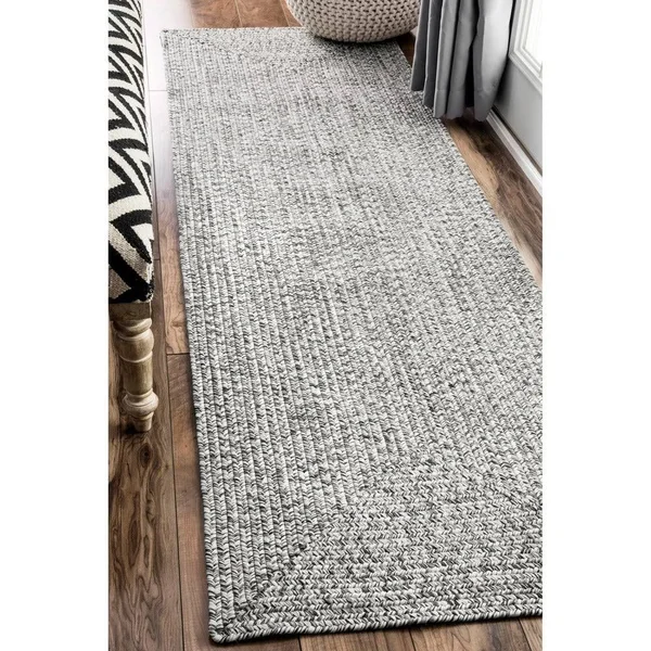 nuLOOM Lefebvre Braided Indoor/Outdoor Area Rug - 5& Round, Tan