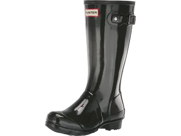 Hunter Original Kids& Gloss Rain Boots - Dark Olive US 3
