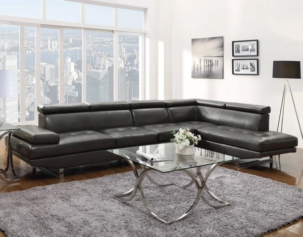 Coaster Piper Contemporary Charcoal Sectional 503029