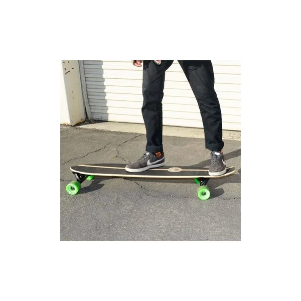 Yocaher Kicktail Blank Longboard Complete - Stained Red