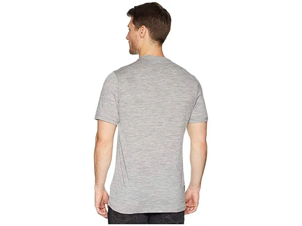 Icebreaker Tech Lite Short Sleeve Crewe Waschbar Wandering Metro Heather XXL T shirt Men