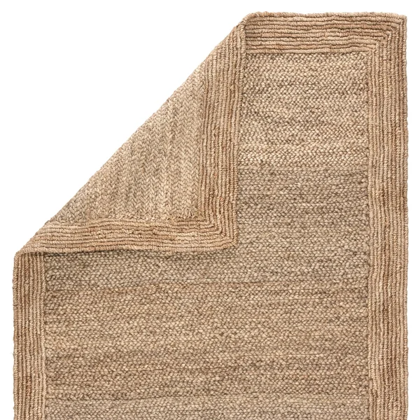 Namtso Natural Solid Beige Area Rug - 5& x 8&