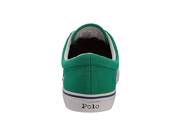 Polo Ralph Lauren Harpoon Men's Shoes Green Washed Canvas : 15 D