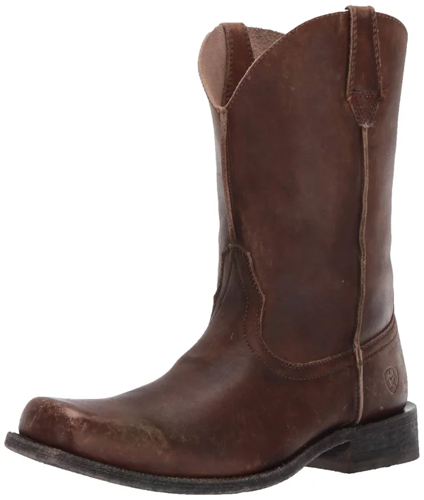 Ariat Men's Rambler Leather Sole Distressed Brown Boots 10027227