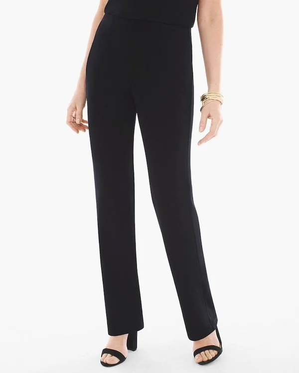 Women's Travelers Classic No Tummy Pants - Black, Size Xs Regular by Chico&s