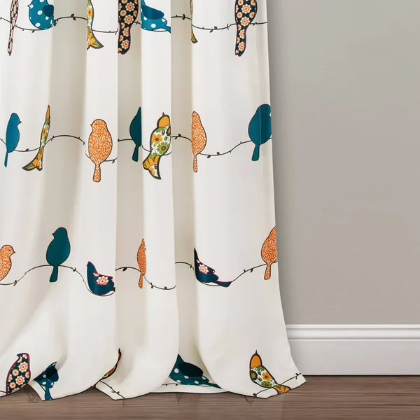 95x22 x 52x22 Rowley Birds Room Darkening Window Curtain - Lush Decor