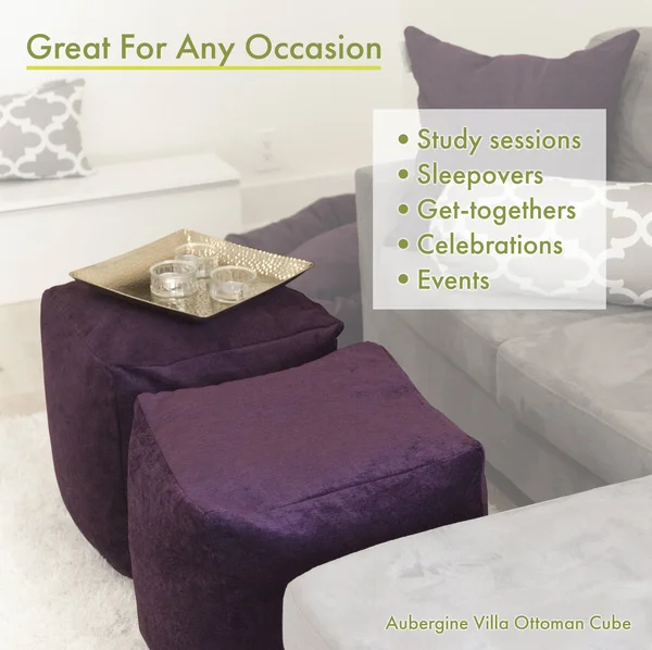 Majestic Home Goods Aruba Indoor, Outdoor Ottoman Pouf Cube - Pacific