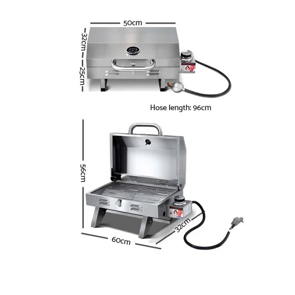 Grillz Portable Gas BBQ Grill Heater