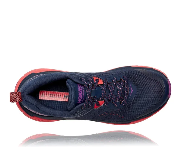 Hoka Women's Challenger ATR 6 Black Iris/Hot Coral, 12