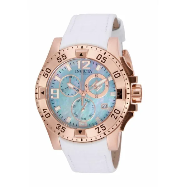 Invicta Women's 16100 Excursion Quartz Chronograph Platinum Dial Watch