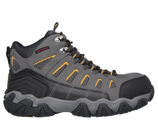 Skechers Men's Work Blais Bixford Steel Toe Boot - Dark Gray