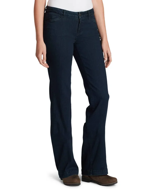 Eddie Bauer Women's Elysian Trouser Jeans - Curvy - Blue - 2