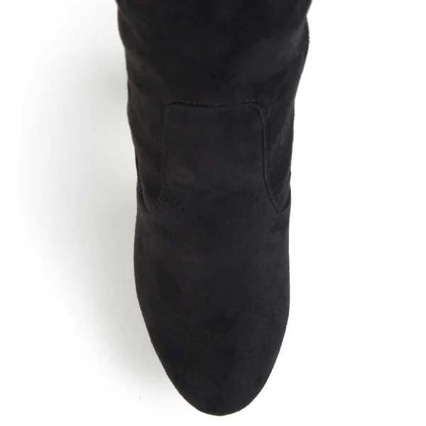Journee Collection Women's &Maya& Faux Suede Regular and Wide Calf Over-The-Knee Boots - 9 Medium Width/Medium Calf - Black