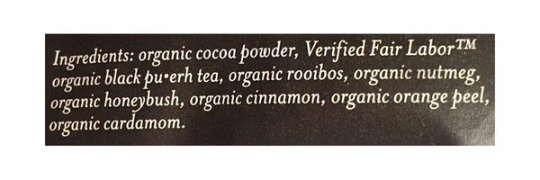 Numi Organic Chocolate Pu-erh Tea Bags - 100/Case