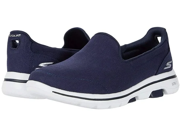 Skechers Women's GOwalk 5 - Fruitful Athletic Shoes - Navy 7.0