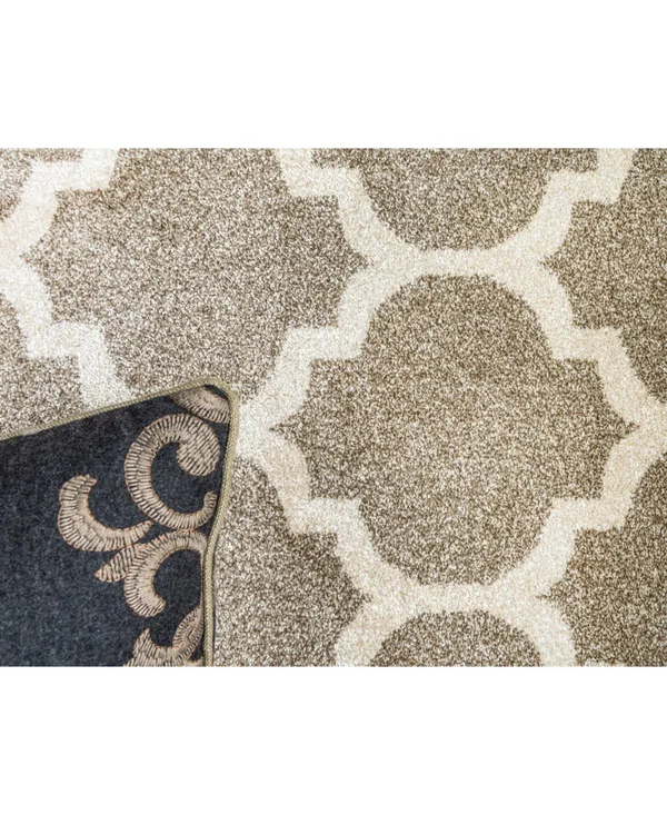 Unique Loom Philadelphia Trellis Area Rug - 6& x 9& - Light Brown