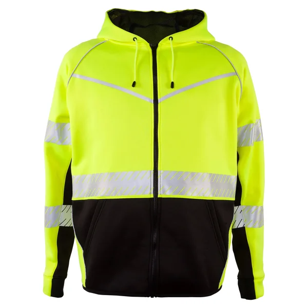 ml Kishigo Premium Black Series Full-Zip Hooded Sweatshirt - 4XL, Lime