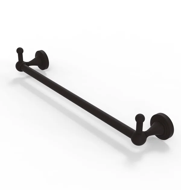Sag Harbor Collection Towel Bar with Integrated Hooks - Oil Rubbed Bronze - 24 Inch