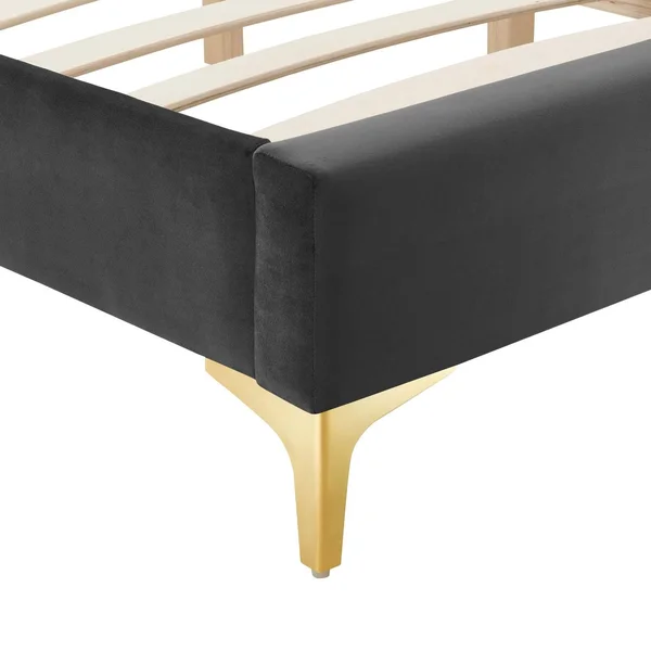 Modway Sutton Queen Performance Velvet Bed Frame - Mint