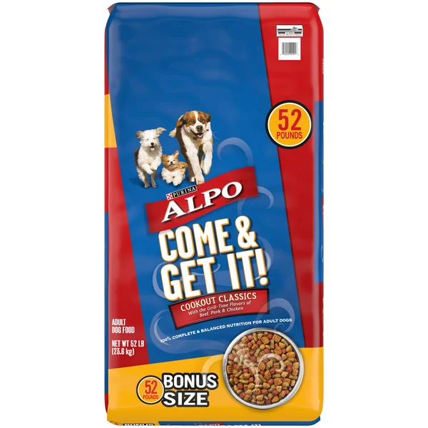 Alpo Dog Food, Come & Get it, Cookout Classics, Bonus Size, Adult - 52 lb