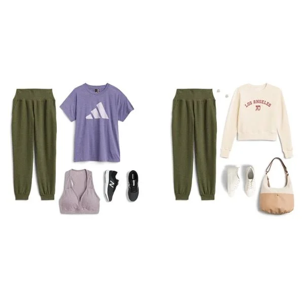 Spacedye Midi Jogger - Beyond Yoga Eden Green Heather, Xs
