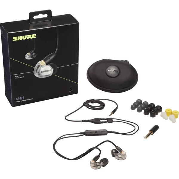 Shure SE425 Sound Isolating Earphones Silver
