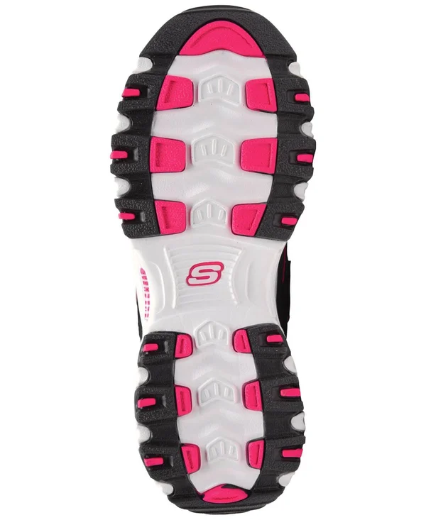 Skechers Womens D&Lites Me Time Athletic Shoes - Black - Size 8