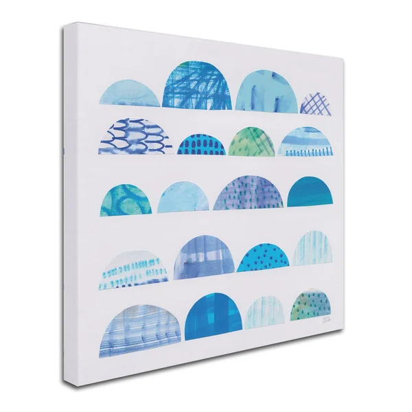 Trademark Fine Art 'Half Moon Abstract I' Canvas Art by Melissa Averinos, Size: 18 x 18