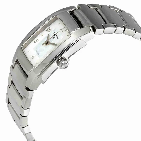 Tissot Women's T0733101111600 T-collection 25.4mm White Mop Dial Ss