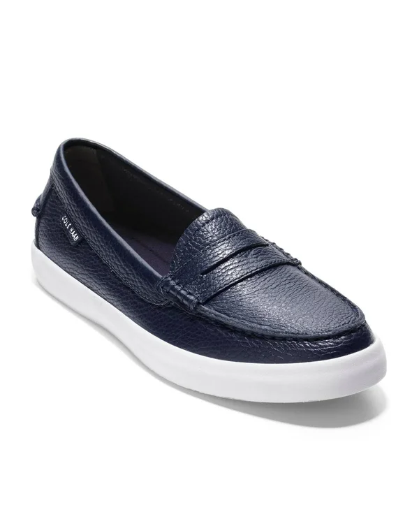 Cole Haan Nantucket Leather Penny Loafers - Navy, Peacoat, Women's, 5B