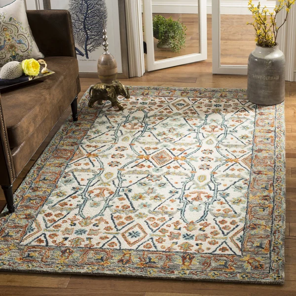Safavieh Aspen APN308A Area Rug Ivory, Blue 2&3x22 x 7& Runner