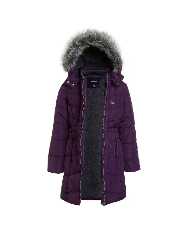 Calvin Klein Girls Aerial Jacket Purple