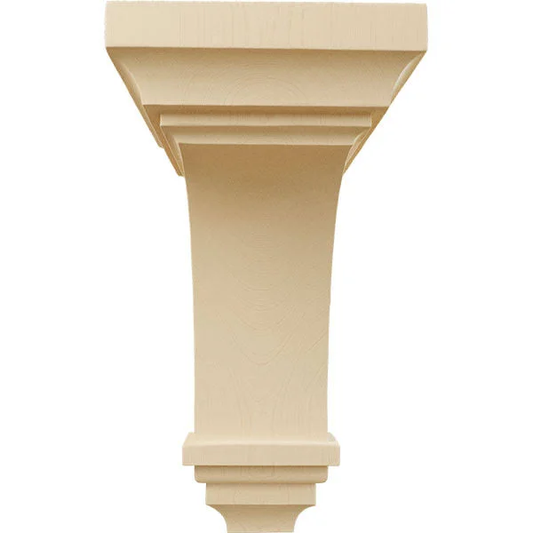 6 inchw x 6 3/4 inchd x 12 inchh Large Jefferson Wood Corbel - Maple
