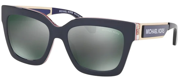 Michael Kors Berkshires MK2102 35553R 54 Navy Sport Laminate Blue Sunglasses