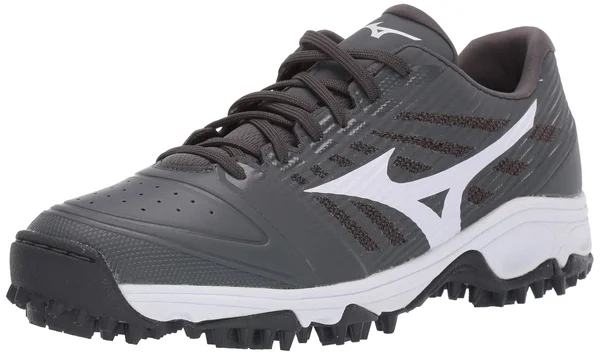Mizuno Men's Ambition All Surface Low Turf Shoe - Gray/White, 15