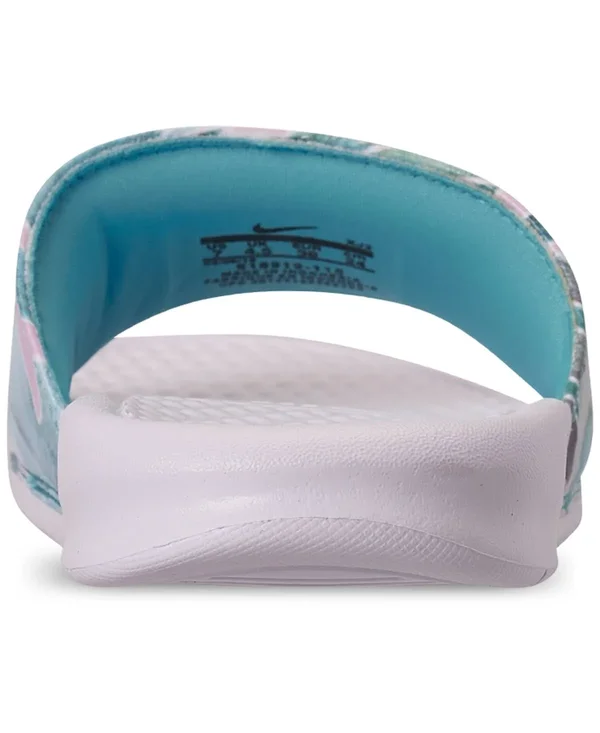 Nike Women's Benassi Just Do It Print Slides - White