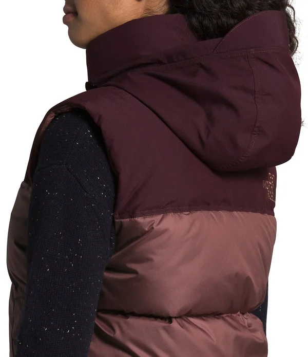 The North Face Eco Nuptse Vest - Women's L Marron Purple/Root Brown