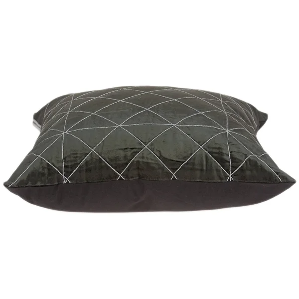 Parkland Collection Tada Transitional Grey Pillow Cover with Down Insert