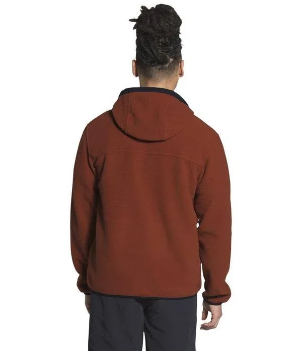 The North Face Men's Carbondale ¼ Snap Hoodie - Large, Brandy Brown/Aviator Navy