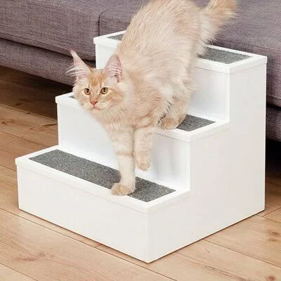 Tucker Murphy Pet Madelyn 3 Step Pet Stair - White
