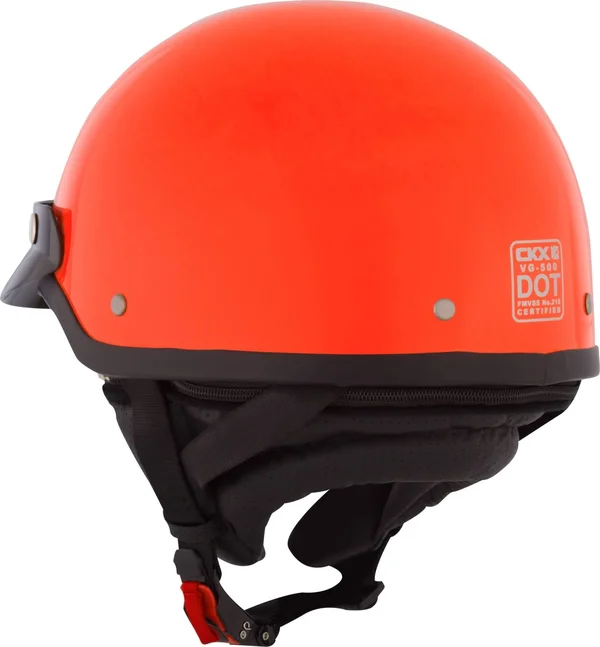Ckx Solid VG500 Half Helmet No Lens Available, Orange