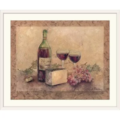 Anjennette California Cabernet& by Marilyn Hageman Painting Print Winston Porter Size: 32x22 H x 38x22 W x 1x22 D - Format: White