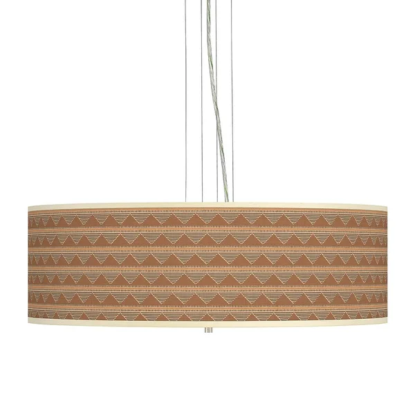Desert Canyon Giclee 24x22 Wide 4-Light Pendant Chandelier 73V37