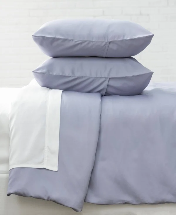 Kensington 3 Piece Duvet Set by Welhome - Size: Full, Queen, Buff
