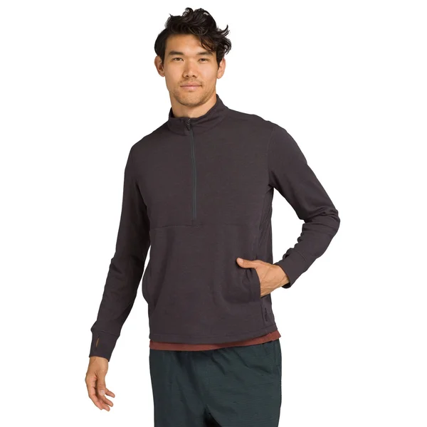 prAna: Men's Jarvis 1/2 Zip - Cargo Green Cagr