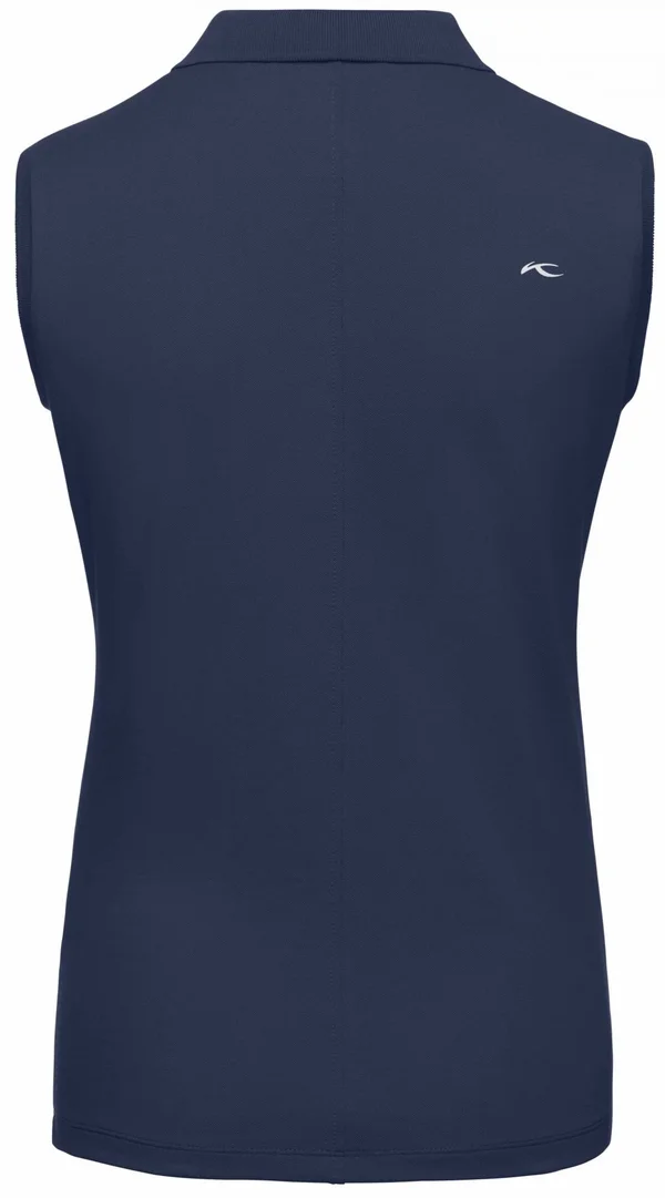 Kjus Womens Sanna Polo S/L Blue - Womens Short-sleeved Polo Shirt, Size 40 - Color Atlanta Blue