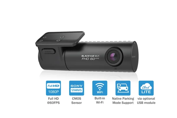 BlackVue DR590X-1CH with 32GB microSD Card, Full HD Wi-Fi Dashcam, Parking Mode Support