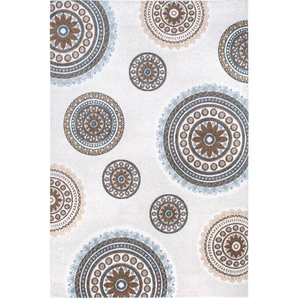 nuLOOM Andi Textured Beige 5 ft. 3 in. x 7 ft. 7 in. Indoor/Outdoor Area Rug
